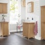 LPD Ocean Oak Effect Mirrored Wall Cabinet