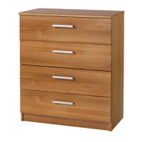 One Call Furniture Alive 4 Drawer Chest Natural Aida Walnut