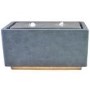 Outdoor Contemporary Cement LED Cube Water Feature - Ivyline 