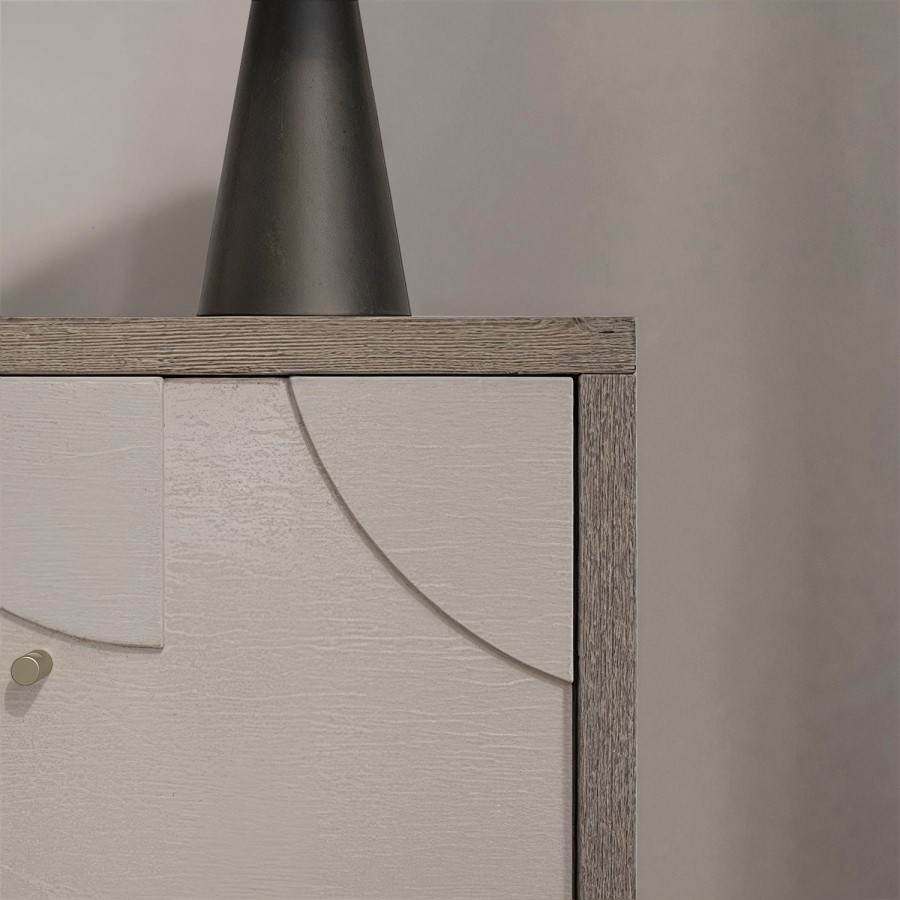 ALMOST PERFECT - Octavia 2 Drawer Bedside Table in Wood