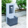 Grey Cement Outdoor Electric Water Feature - Ivyline 