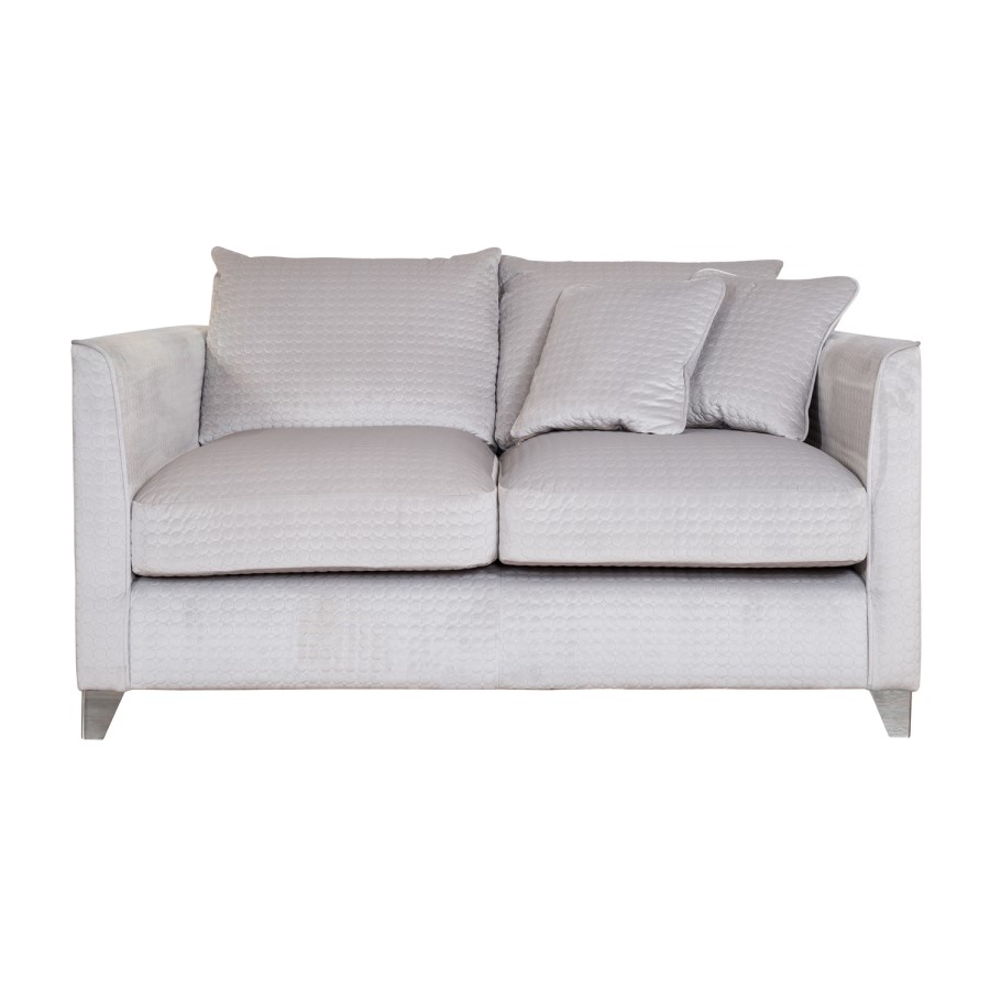 Odyssey Silver Fabric 2 Seater Sofa