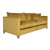 Odyssey Mustard Fabric 4 Seater Sofa