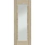 Palermo Original 1 Light Internal Oak Fire Door with Clear Glass (wide) - Unfinished, 1981 x 686 x 44 mm