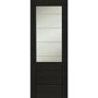 Palermo 2XG Internal Oak Fire Door with Clear Etched Glass - Unfinished, 2040 x 826 x 44 mm