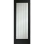 Suffolk P10 Internal Oak Fire Door with Clear Etched Glass - Unfinished, 1981 x 762 x 44 mm