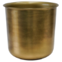 Ivyline Small Antique Brass Outdoor Metal Planter Hampton