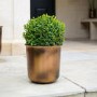Antique Brass Outdoor Metal Planter Hampton - Ivyline 