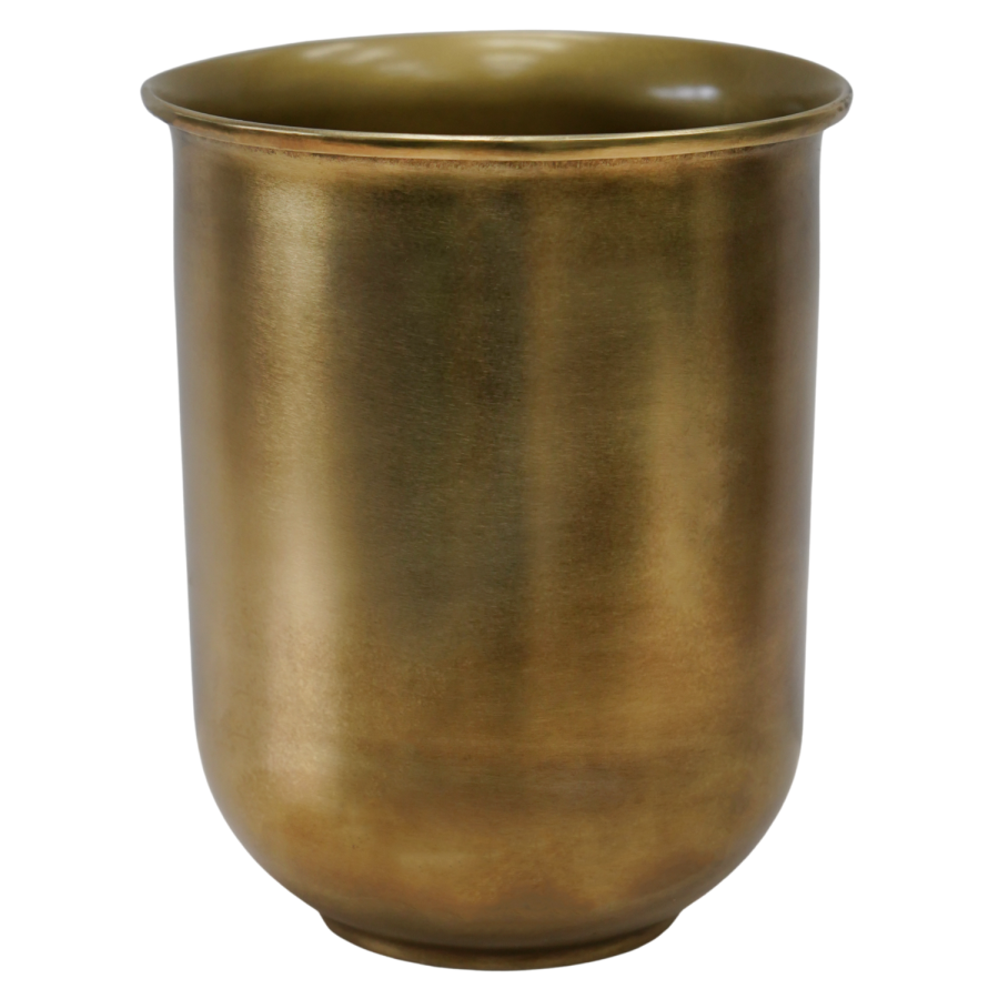 Antique Brass Outdoor Metal Planter Hampton - Ivyline 