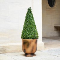 Antique Brass Outdoor Metal Urn Hampton - Ivyline 