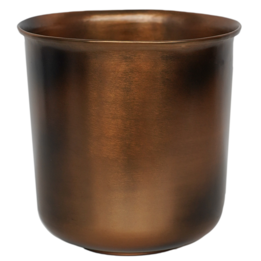 Small Copper Outdoor Metal Planter Hampton - Ivyline 