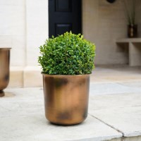 Copper Outdoor Metal Planter Hampton - Ivyline 