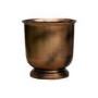 Small Copper Outdoor Metal Urn Hampton - Ivyline 