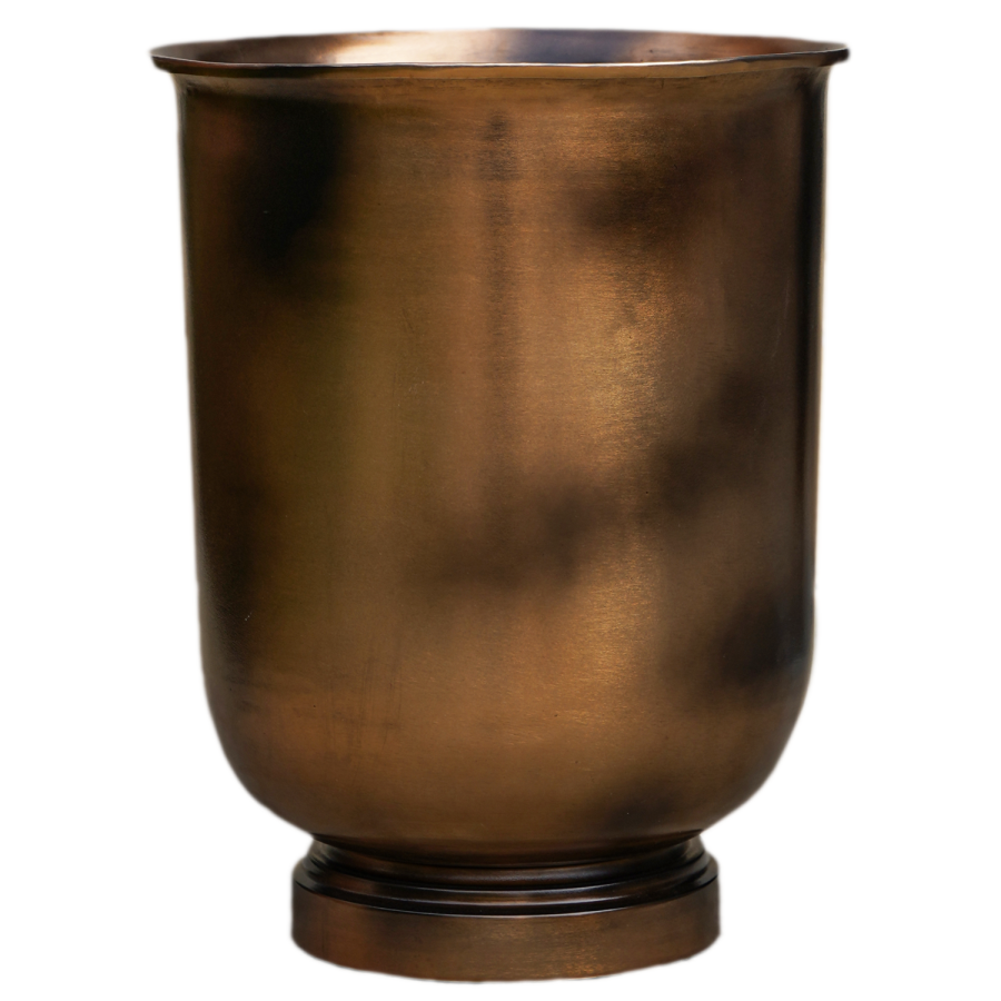 Copper Outdoor Metal Urn Hampton - Ivyline 