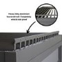 Heavy Duty Aluminium Hot Tub Pergola with Louvred Roof - 6 x 3m