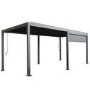 Heavy Duty Aluminium Hot Tub Pergola with Louvred Roof - 3 x 3m