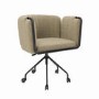 GRADE A1 - Mink Fabric Swivel Office Chair - Orla