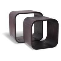 Oceans Apart Beverly Dark Oak Set of 2 Cubes
