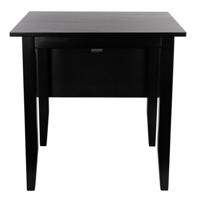 Extendable Black Wooden Drop Leaf Dining Table - Seats 2-4 - Olsen