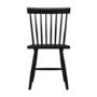 GRADE A1 - Set of 2 Wooden Black Spindle Dining Chairs - Olsen