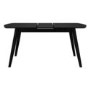 Black Wooden Extendable Dining Table - Seats 4-6 - Olsen