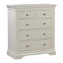 GRADE A1 - Olivia Off White 3 + 2 Drawer Chest of Drawers