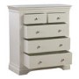 Olivia Off White 3 + 2 Drawer Chest of Drawers