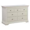 GRADE A3 - Olivia Off White 4 + 3 Drawer Wide Chest of Drawers