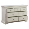 GRADE A3 - Olivia Off White 4 + 3 Drawer Wide Chest of Drawers