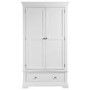 White 2 Door 1 Drawer Wardrobe - Olivia
