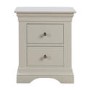 ALMOST PERFECT - Olivia Off White Two Drawer Bedside Table