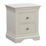 ALMOST PERFECT - Olivia Off White Two Drawer Bedside Table