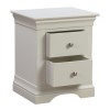 GRADE A2 - Olivia Off White Two Drawer Bedside Table