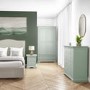 Sage Green French Tall Chest of 5 Drawers - Olivia