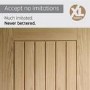 Internal Oak Cottage Door - Unfinished - 1981 x 533 x 35mm - Suffolk - XL Joinery