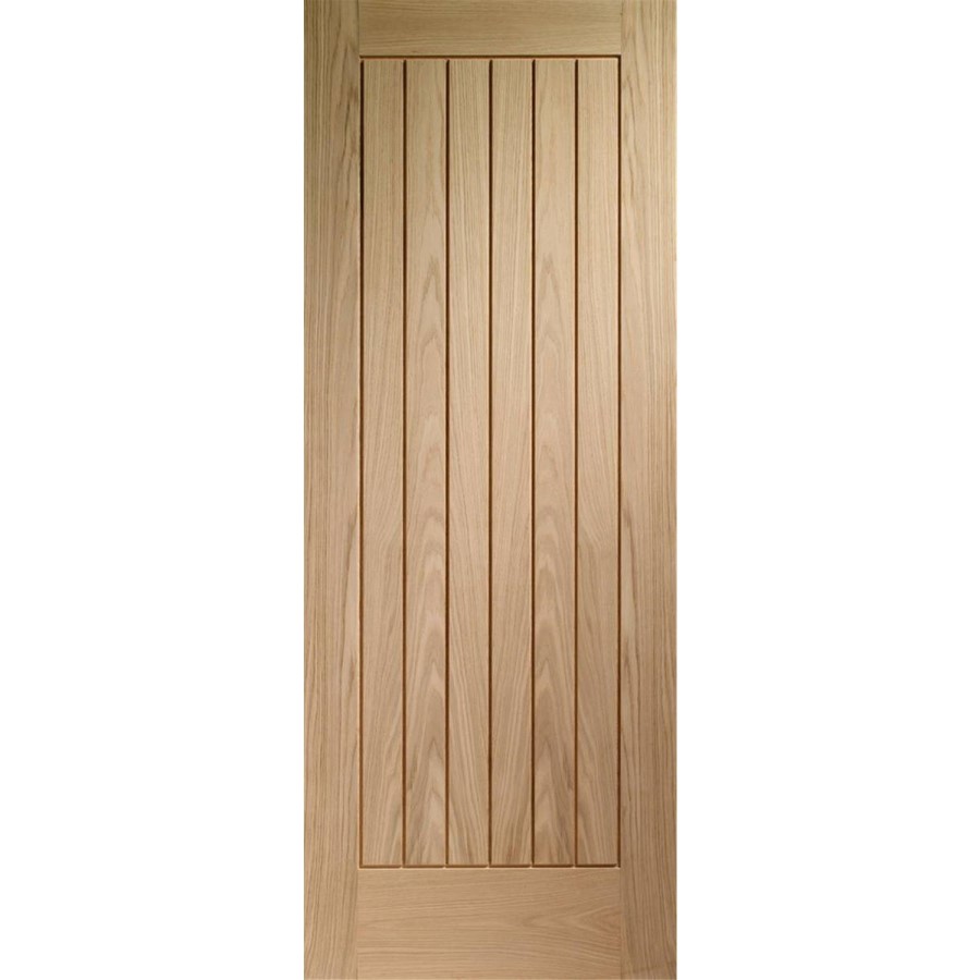 Internal Oak Cottage FD30 Fire Door - Unfinished - 1981 x 686 x 44mm - Suffolk - XL Joinery