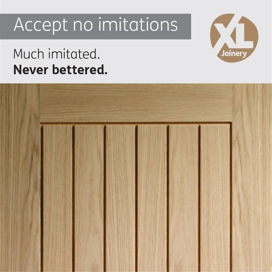 Internal Oak Cottage Door - Unfinished - 2040 x 626 x 40mm - Suffolk - XL Joinery