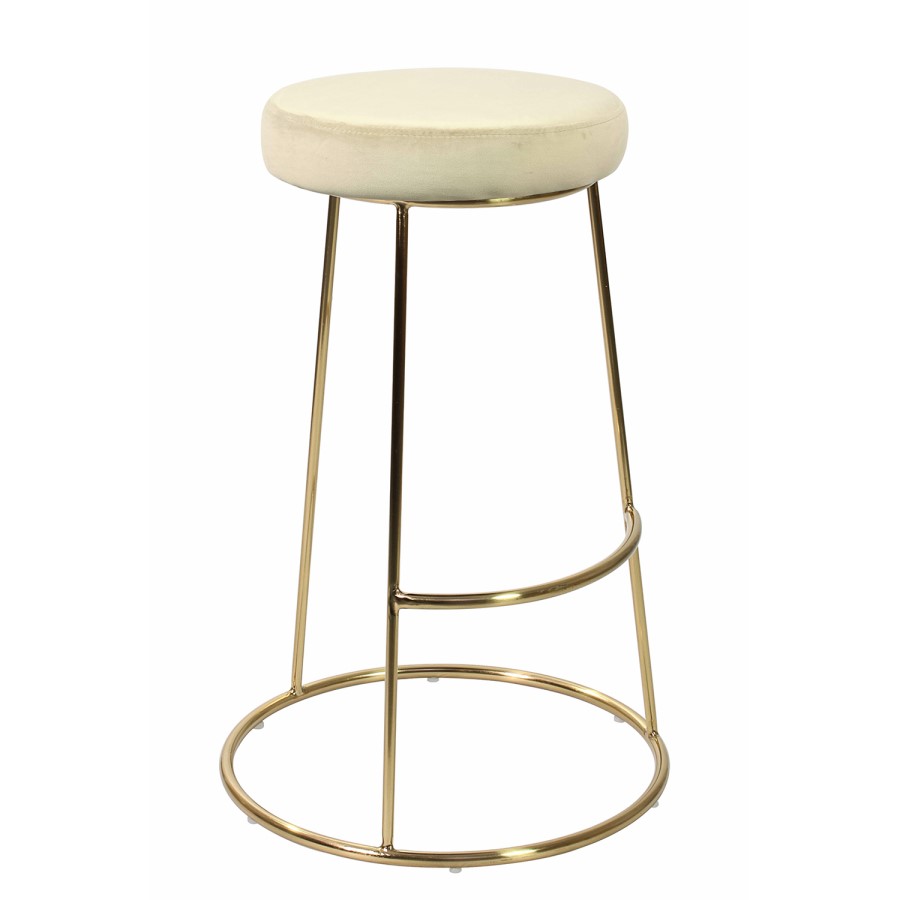Pair of Champagne Opera Bar Stools
