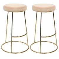 Pair of Pink Opera Bar Stools