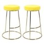 Pair of Yellow Opera Bar Stools