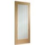 Internal Oak Original Pre-Finished Suffolk Pattern 10 (Clear Etched Glass) - Pre-Finished, 1981 x 762 x 35 mm