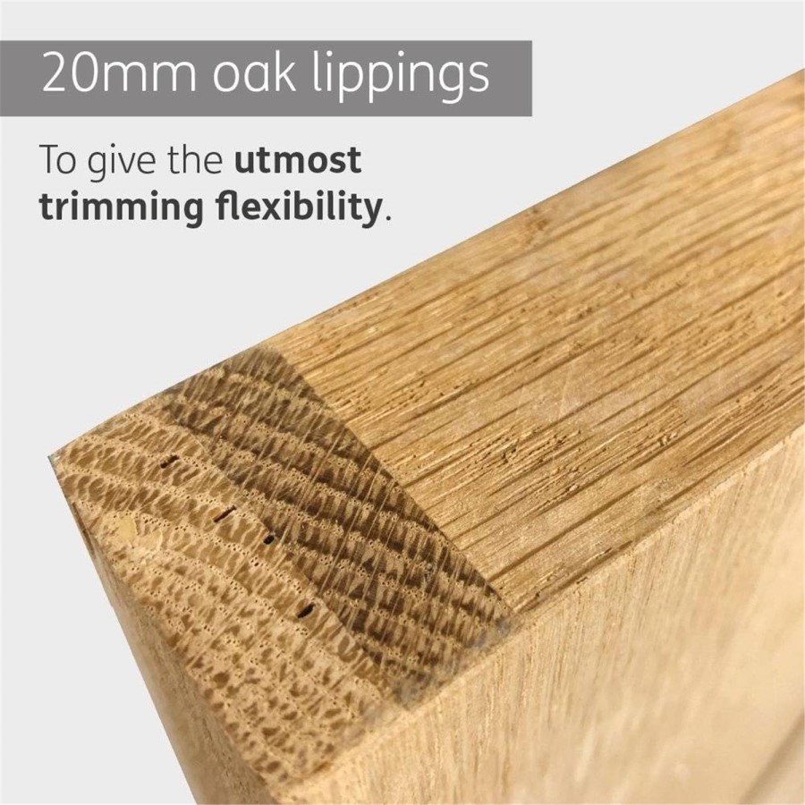 Internal Oak Pre-Finished Palermo Original - Pre-Finished, 1981 x 610 x 35 mm