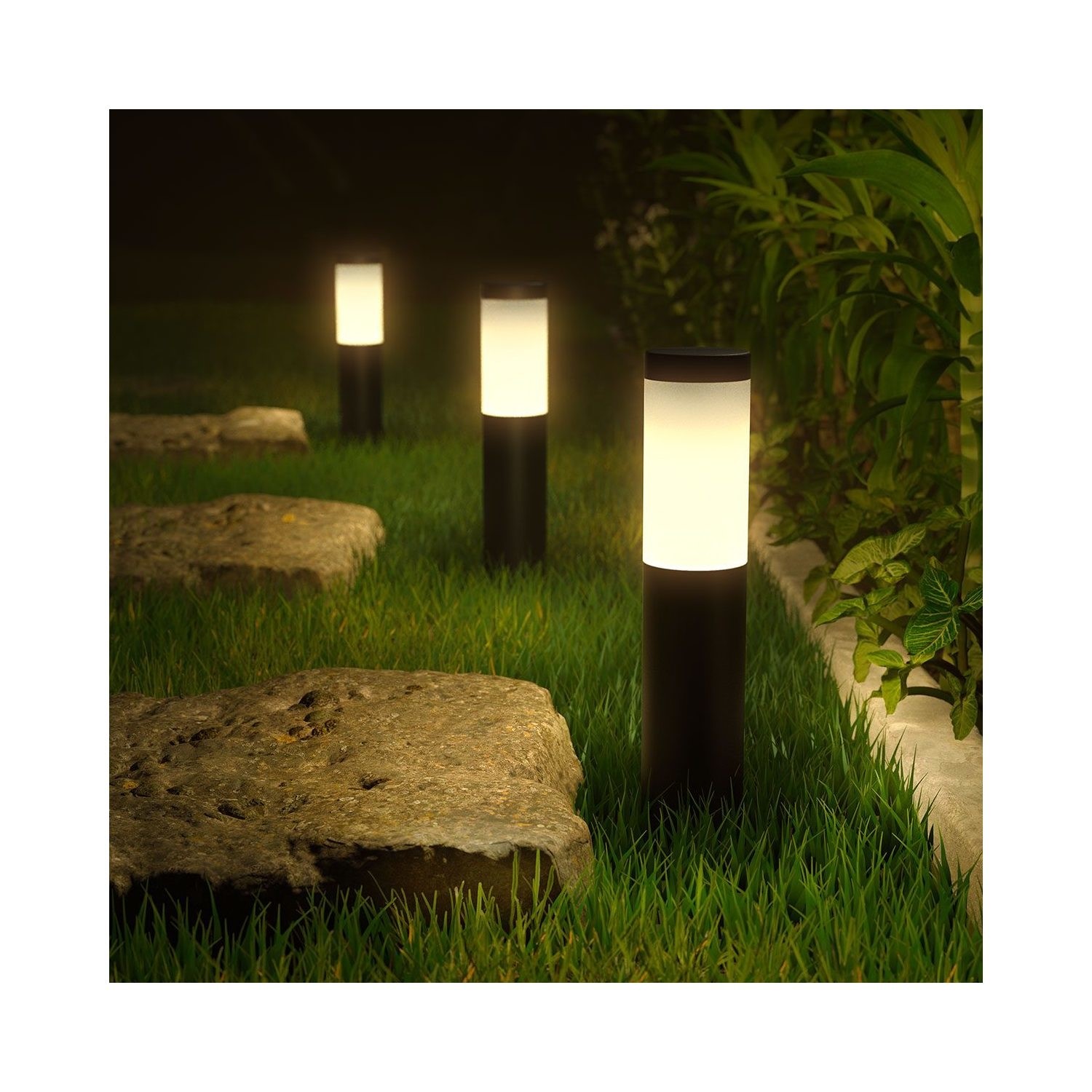 Innr Smart Outdoor Pedestal Light 215lm ZLL 3 pedestals UK version ...