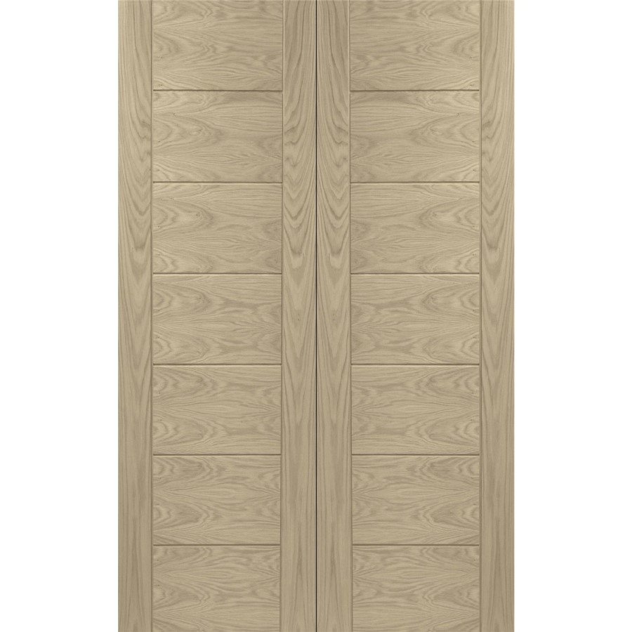 Internal Oak French Doors - Unfinished - 1981 x 1524 x 40mm - Palermo - XL Joinery