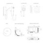 Aqualisa Optic Q Smart Digital Shower Concealed with Adjustable Head and Bath Filler HP/Combi