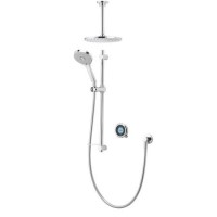 Aqualisa Optic Q Smart Digital Shower Concealed with Adjustable and Ceiling Fixed Head HP/Combi