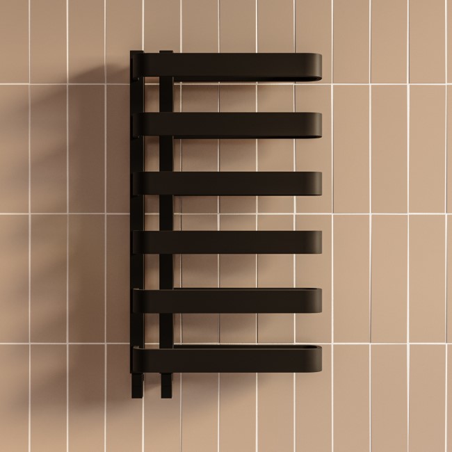 Black Designer Towel Radiator 850 x 500mm – Ordos