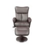 Birlea Furniture Orlando Bonded Leather Swivel Chair in Brown
