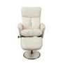 Birlea Furniture Orlando Bonded Leather Swivel Chair in Cream
