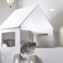 White Mid Sleeper House Bed with Storage - Orpheus